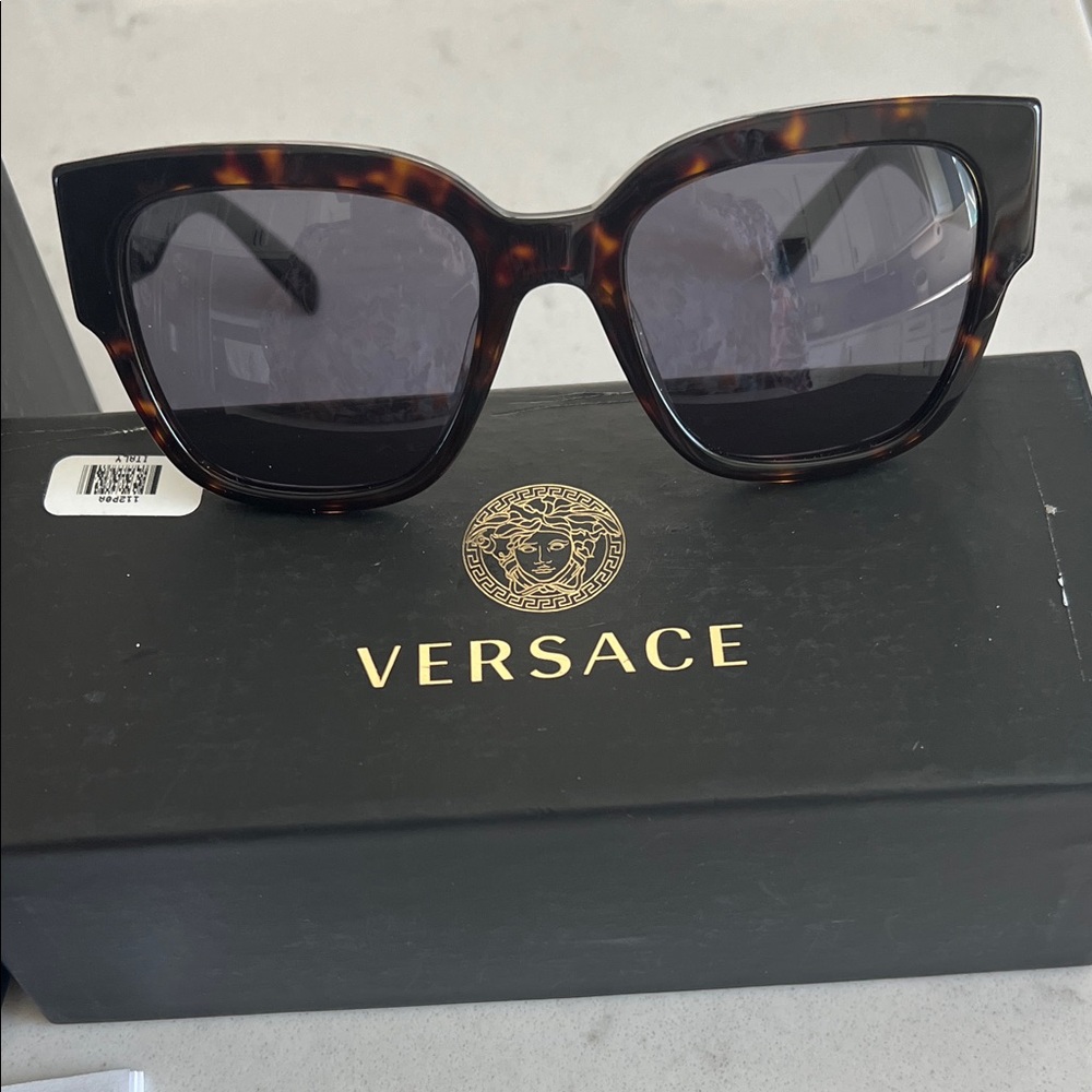 Versace Brown Tortoise Sunglasses